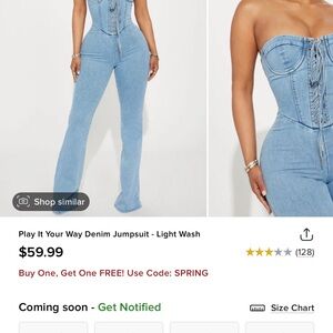 denim jumpsuit
